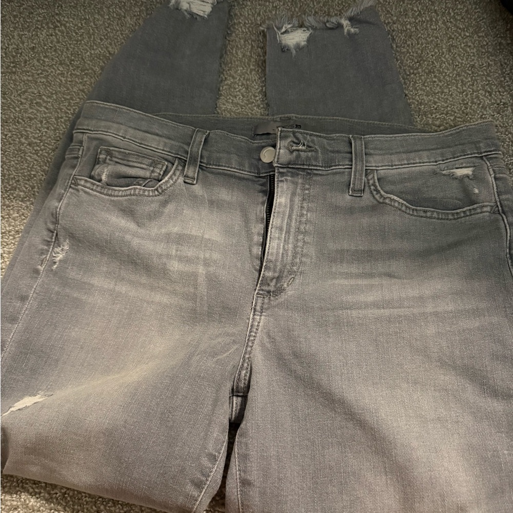 Joe's Jeans Women’s Gray Skinny Distressed Jeans